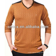13STC5580 latest design mens v-neck pullover sweater